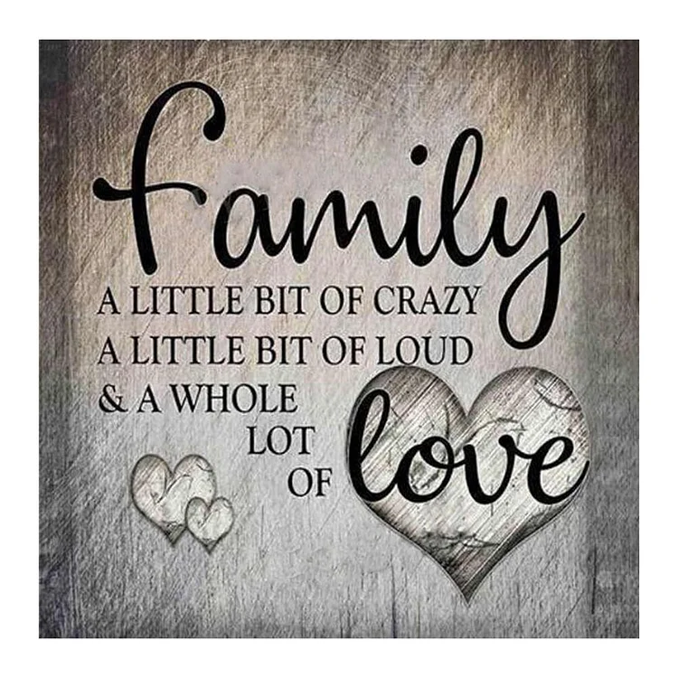 Family Round Full Drill Diamond Painting 30X30CM(Canvas) gbfke