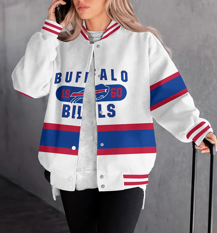 Buffalo Bills Women Limited Edition   Full-Snap  Casual Jacket