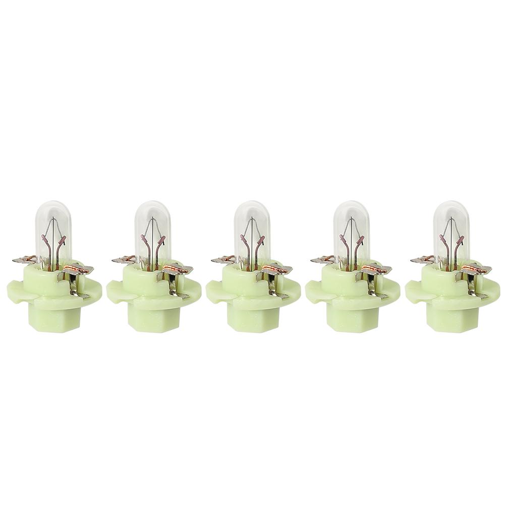5pcs T5 B8.4D Halogen Car Gauge Bulbs for Interior Dash Instrument Light, Green, 501 Original
5pcs T5 B8.4D Halogen Car Gauge Bulbs for Interior Dash Instrument Light, Green, 501 Original