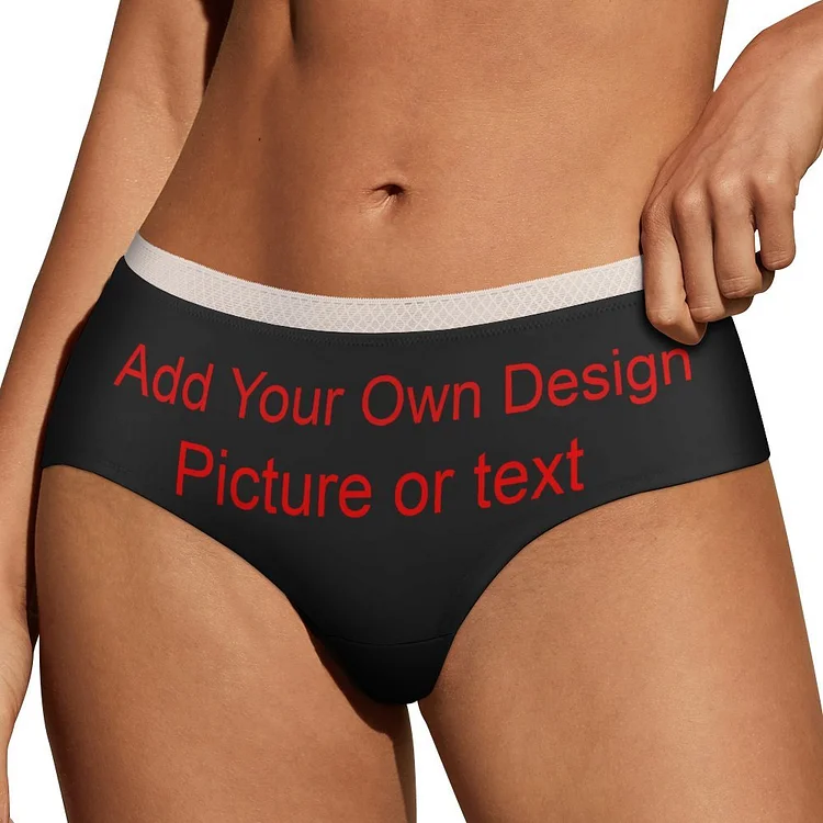 Personalized Women's Lace Soft Underwear Cotton Bikini Panties