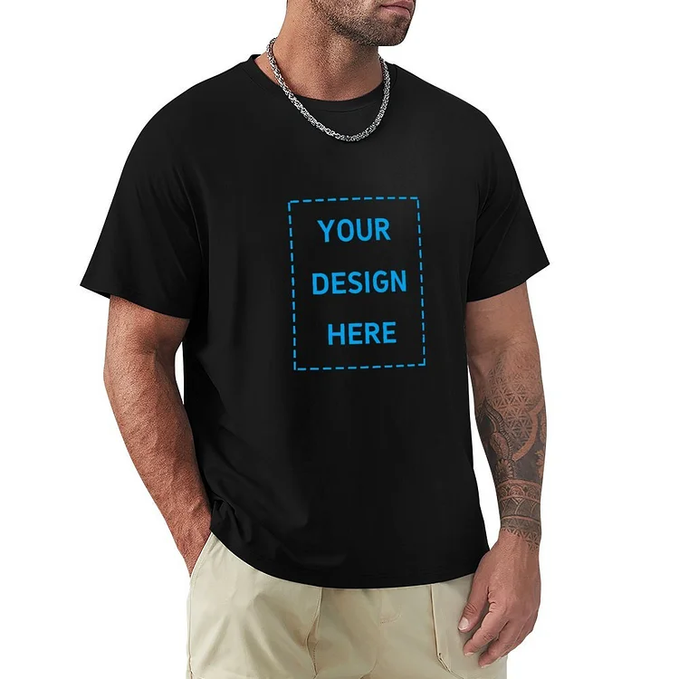 Personalized Men's Round Neck Short Sleeve T-Shirt