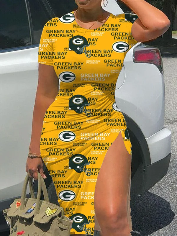 Green Bay Packers
Women's Slit Bodycon Dress