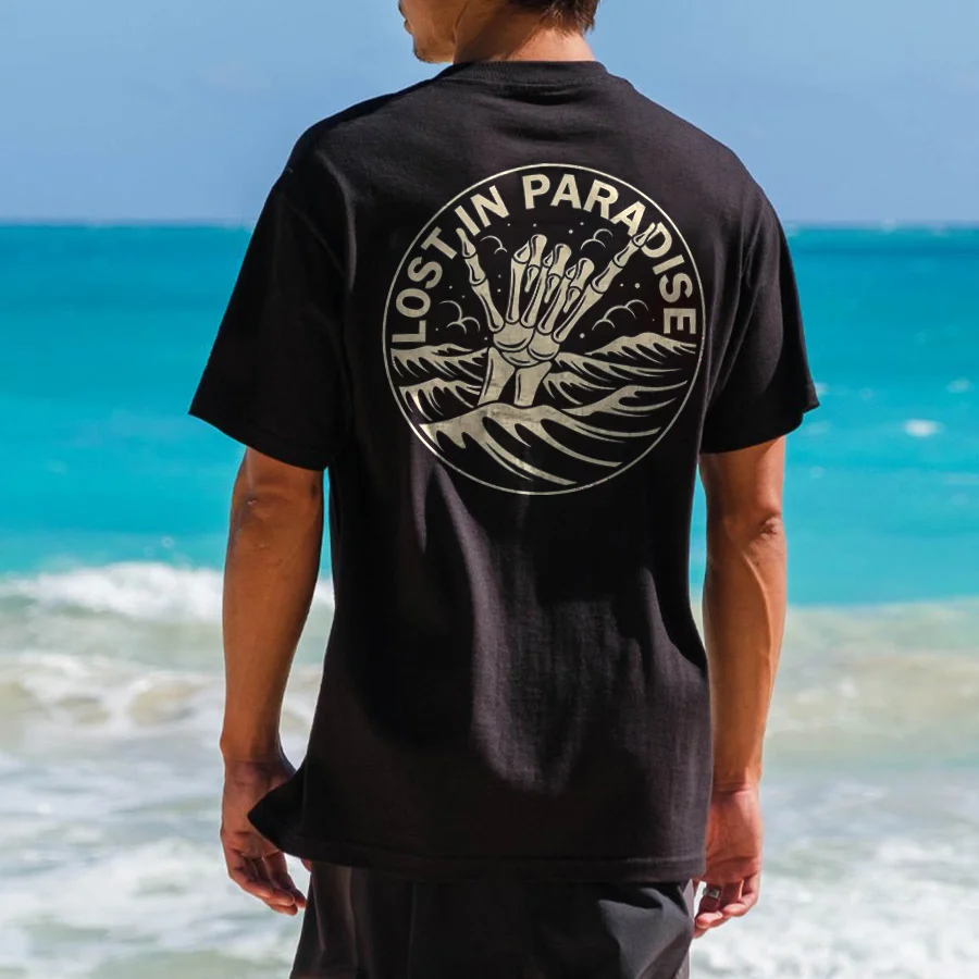 Lost In Paradise Printed Men's T-shirts