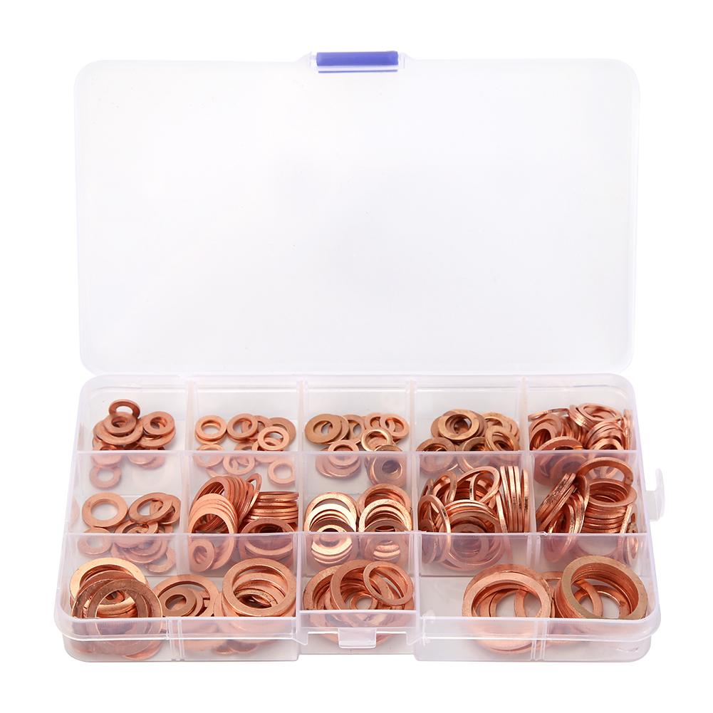 280pcs Solid Copper Washer Flat Ring Gasket Sump Plug Oil Seal Fittings, 501 Original
280pcs Solid Copper Washer Flat Ring Gasket Sump Plug Oil Seal Fittings, 501 Original