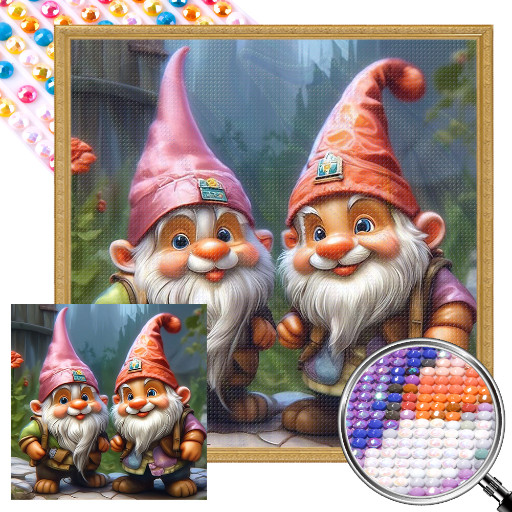 Gnome - Pendant - DIY Diamond Crafts(2pcs)