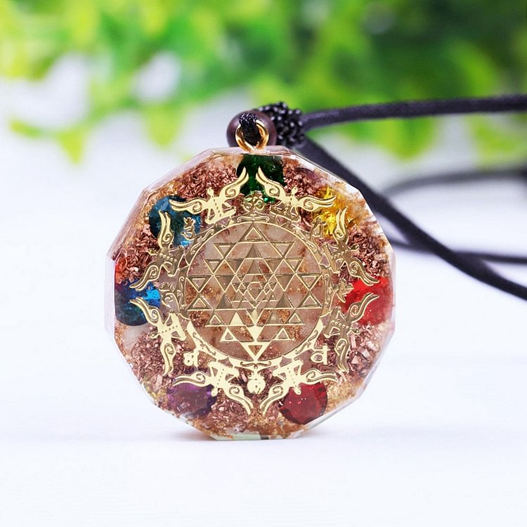 YOY-Luminous Orgonite Pendant Necklace