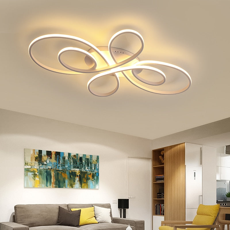 Modern LED Ceiling Lights Dimmable Living Room Dining Room Bedroom ...