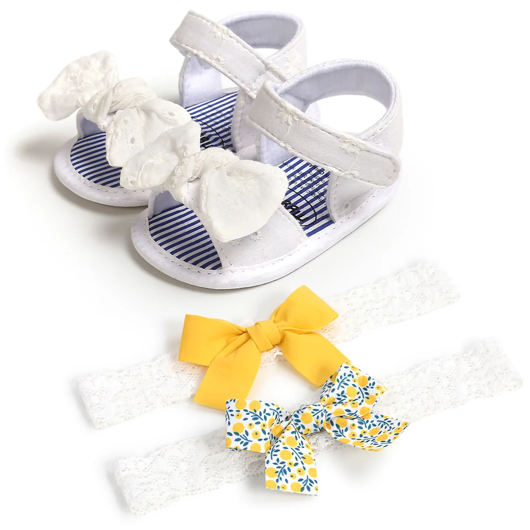 Letclo™ 2021 Summer Infant Baby Girls Cute Toddler Bow Princess Casual Single Baby Shoes letclo Letclo