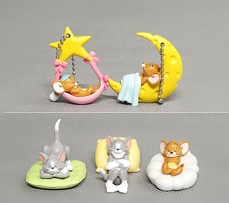 Cartoon Tom and Jerry Love Cheese Kawaii Portrait home decor set of 5