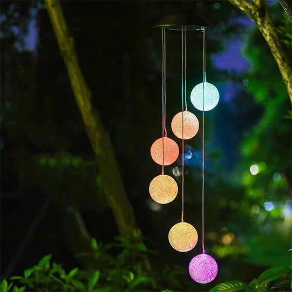 Outdoor Solar Wind Chime Induction Lamp(6PCS)