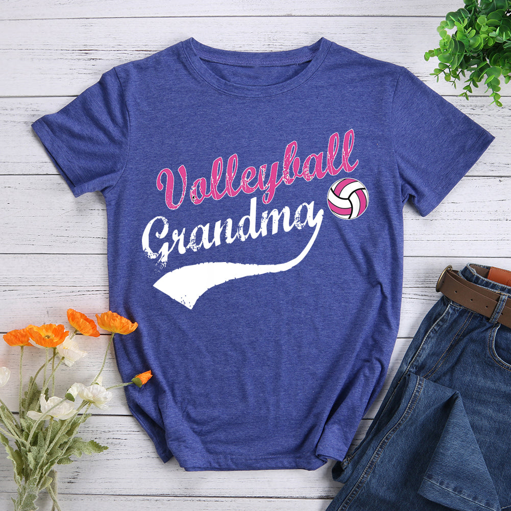 Womens I'M A Volleyball Grandma  T-shirt Tee -07723-Guru-buzz