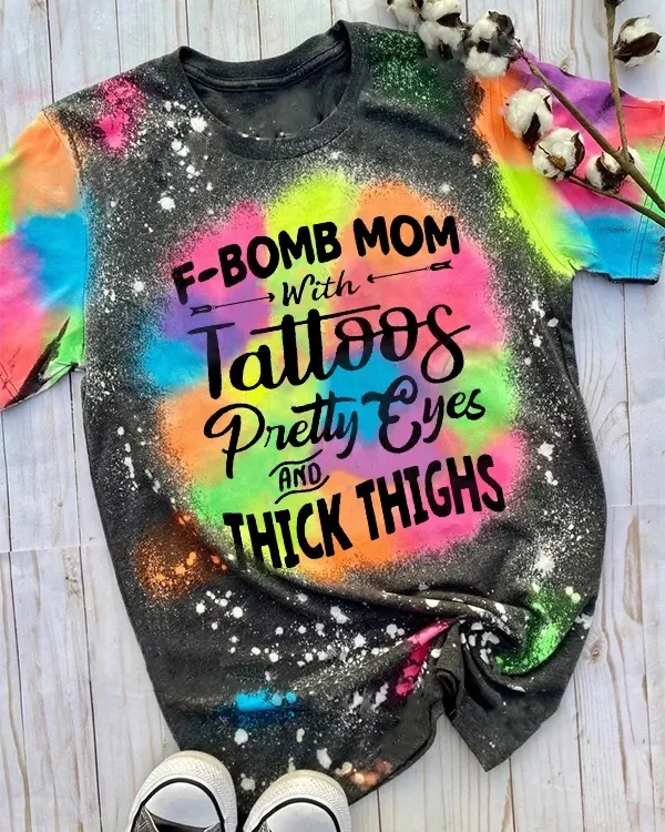F-bomb Mom Bleached Shirt