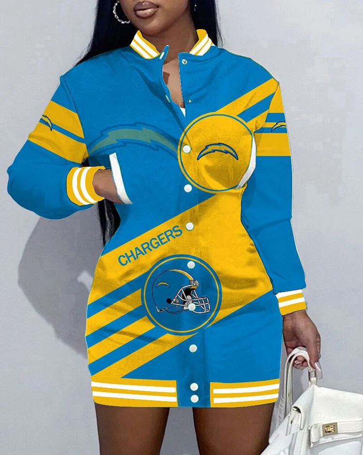 Los Angeles Chargers
Limited Edition Button Down Long Sleeve Jacket Dress