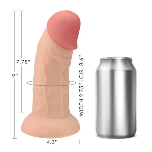 pornhint Pornhint XXL 9" Huge Thick Realistic Anal G-spot Dildo Dong Cock Suction Cup Base