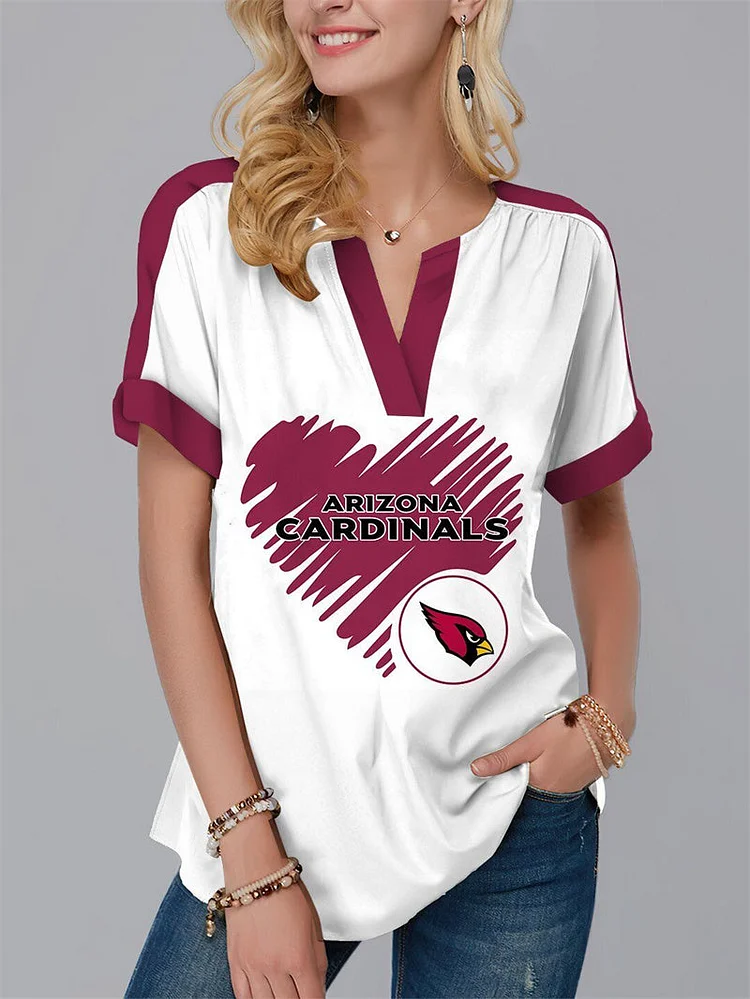 Arizona Cardinals
Fashion Short Sleeve V-Neck Shirt