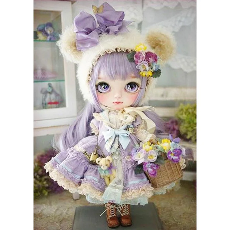 Doll Round Full Drill Diamond Painting 30X40CM(Canvas) gbfke