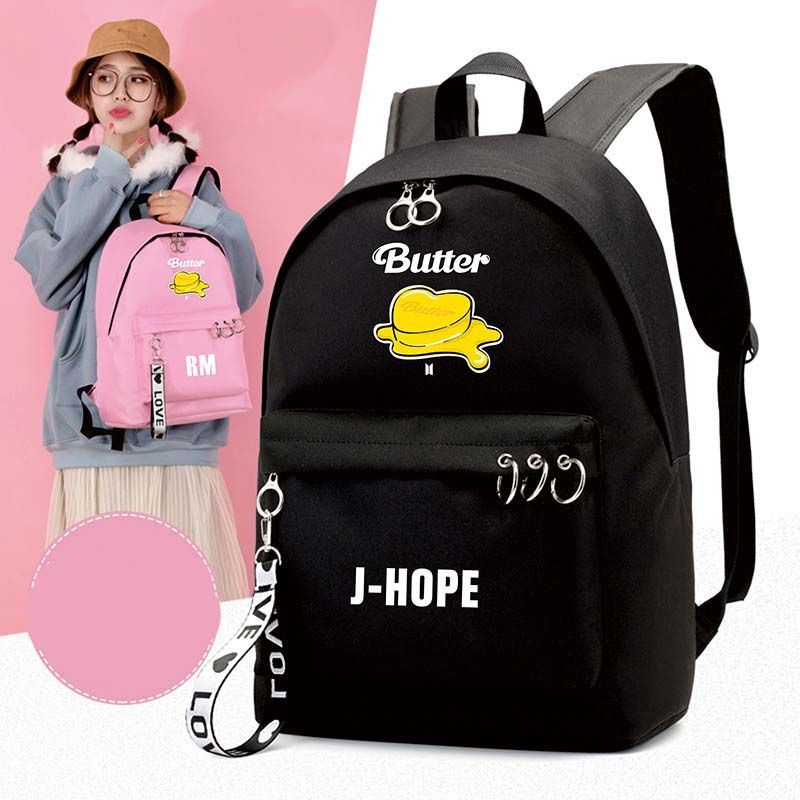 BTS MERCH SHOP, Flower Print Backpack