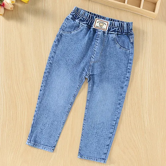 【3Y-10Y】Unisex Casual Solid Color Washing Water Jeans
