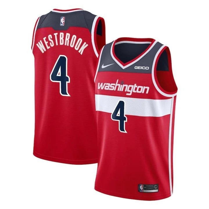 NBA Russell Westbrook Washington Wizards 4 Jersey