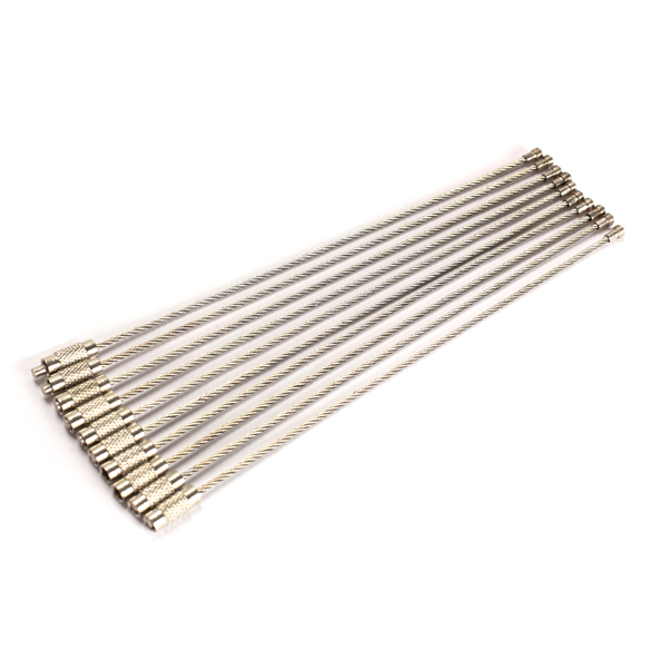 10PCS Stainless Steel Wire Keychain Cable Key Ring for Outdoor Hiking, 501 Original
10PCS Stainless Steel Wire Keychain Cable Key Ring for Outdoor Hiking, 501 Original