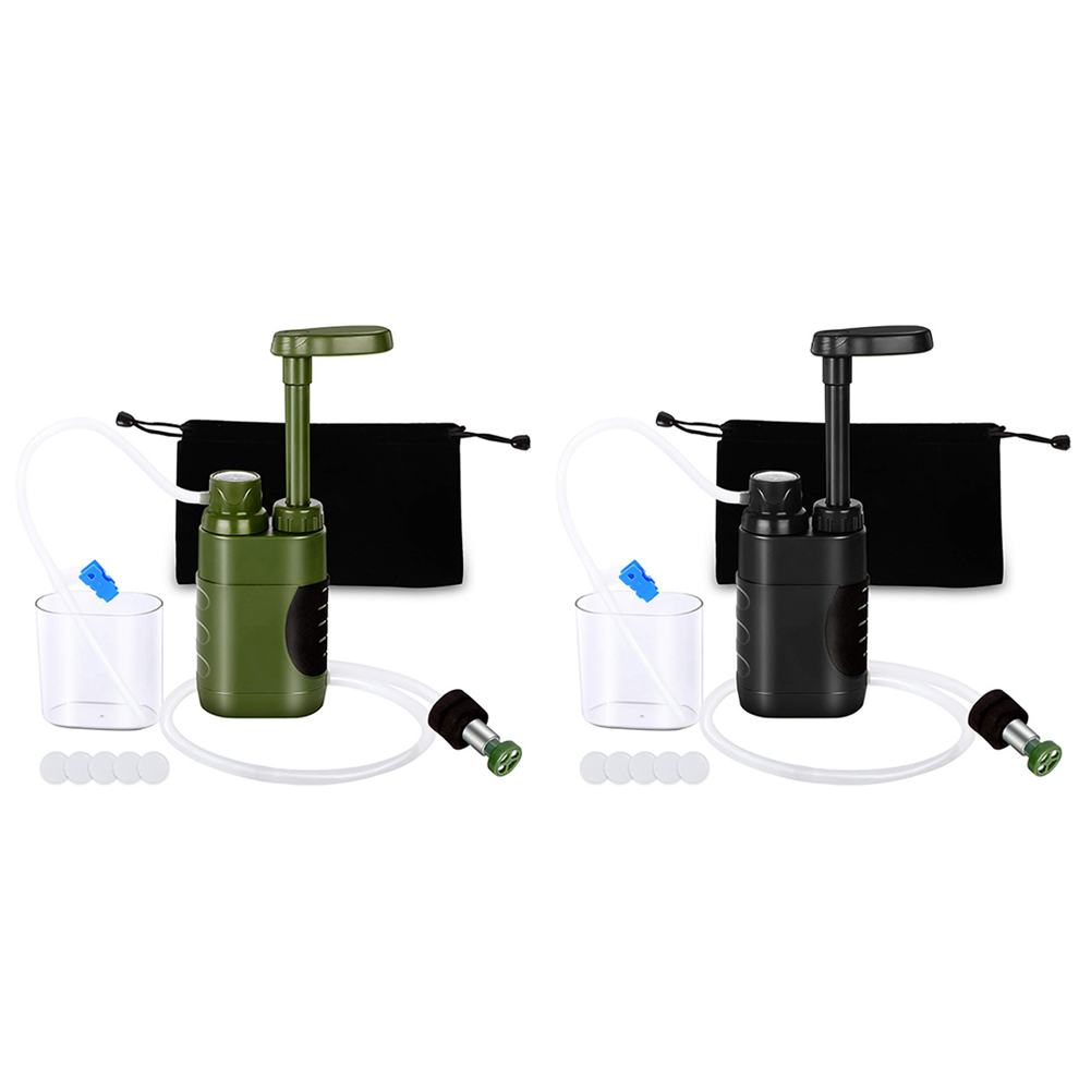 Outdoor Portable Water Purifier Set Survival Drinking Water Filter System, Army green, 501 Original
Outdoor Portable Water Purifier Set Survival Drinking Water Filter System, Army green, 501 Original