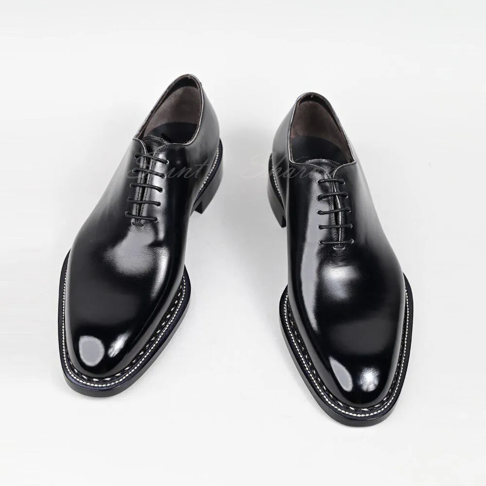 Hand Sewn Men's Shoes Business Office Dress Wedding Oxford Shoes