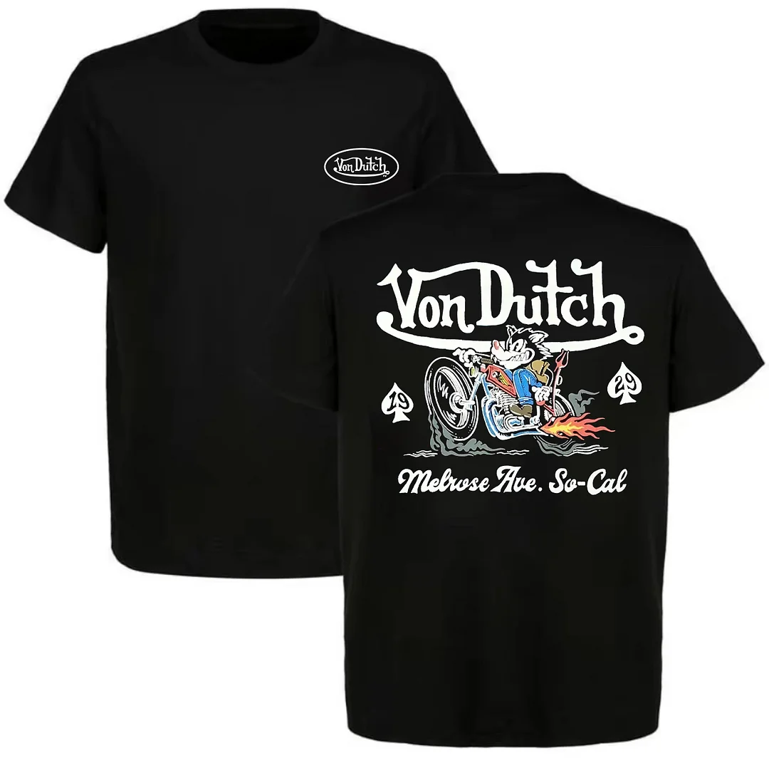 Von Dutch Melrose Ave. So-Cal Printed Unisex Oversized T-shirt - Devcarry