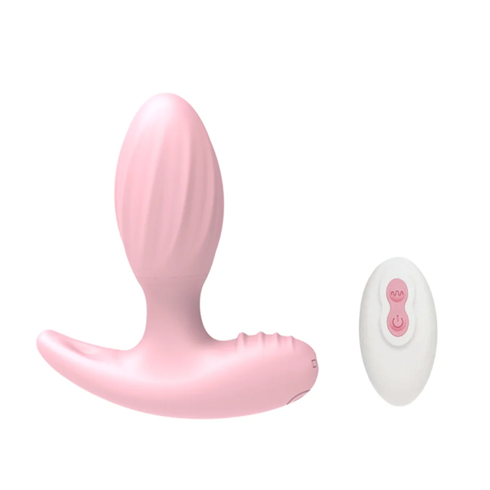 small pink anal vibrators remote control dildo sex toy for women and men