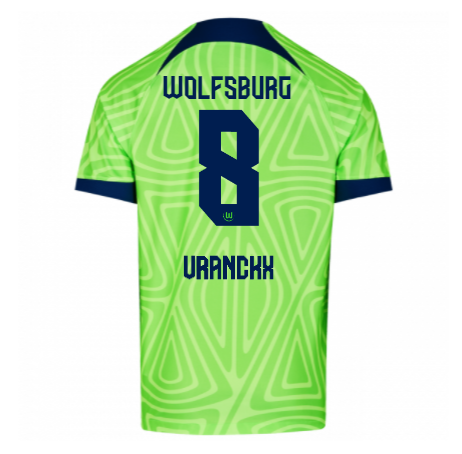 VFL Wolfsburg Aster Vranckx 8 Home Shirt Kit 2022-2023