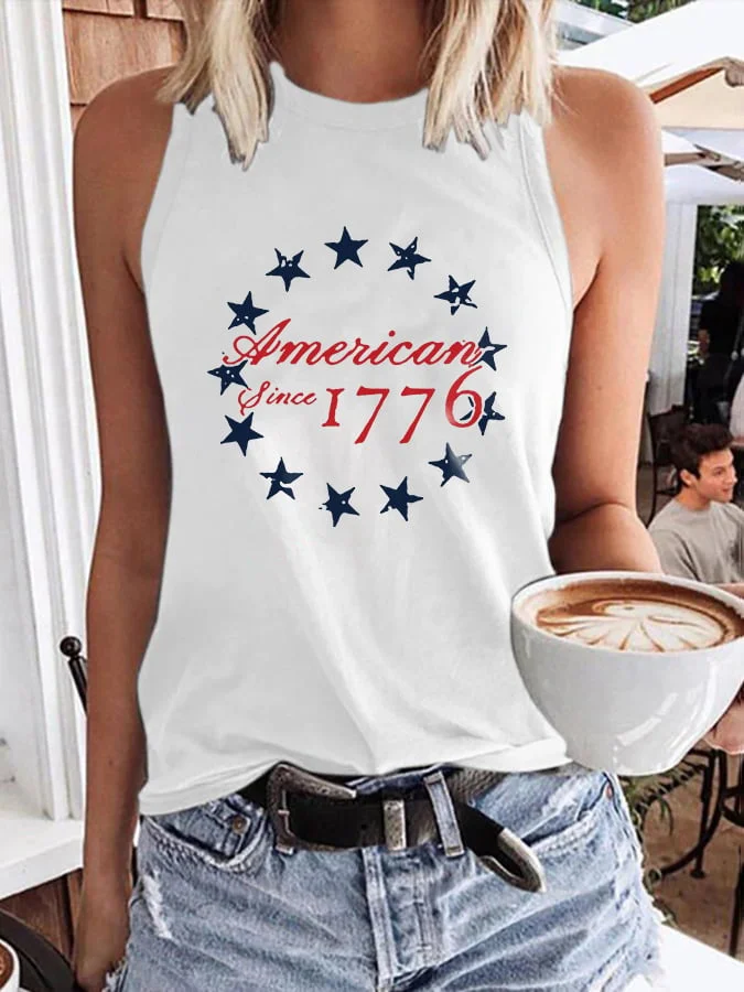 American Since 1776 Print Women's Vest