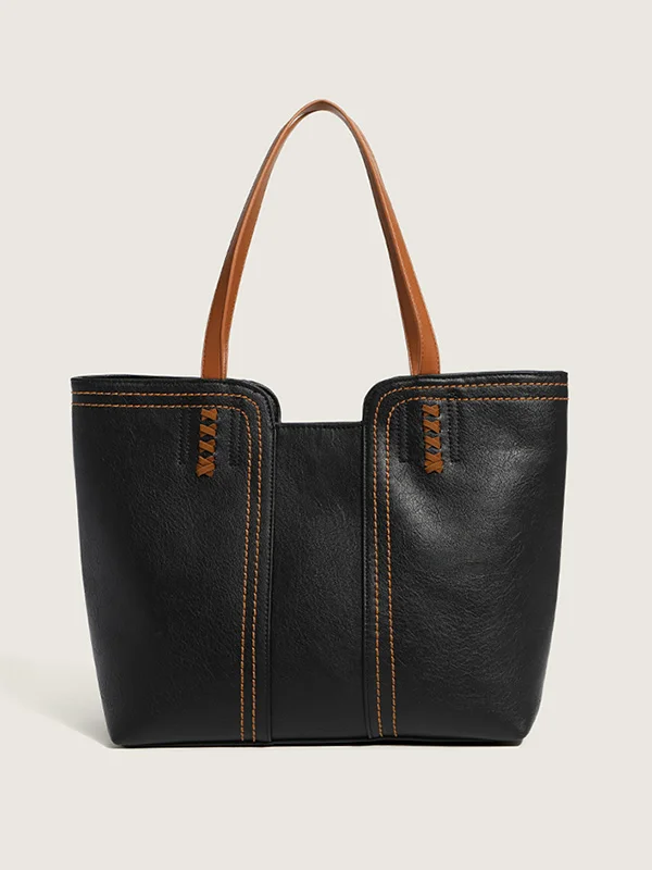 Simple And Large-Capacity Retro All-Match Shoulder Handbag