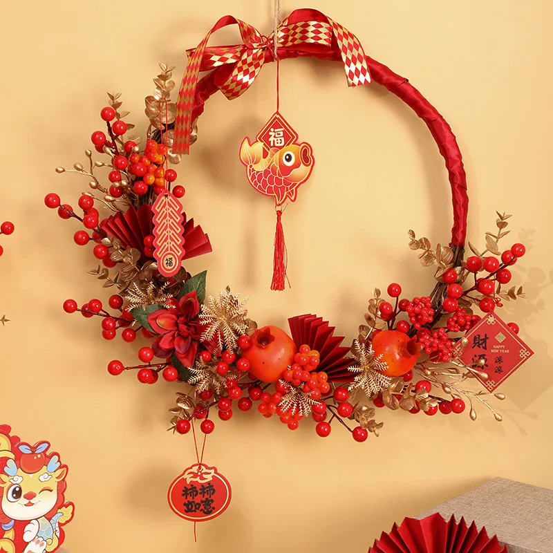 Chinese Lunar New Year Decoration New Year Pendants Party Supplies Classic Element Hanging Pendants for China Spring Festival,