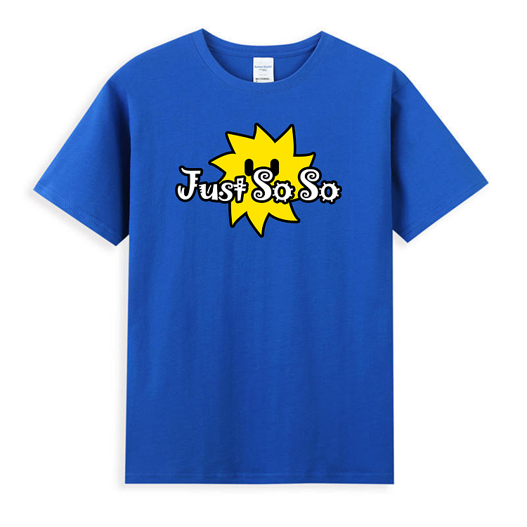 Unisex Just Soso Shirts Sun Ball Sapphire Blue
