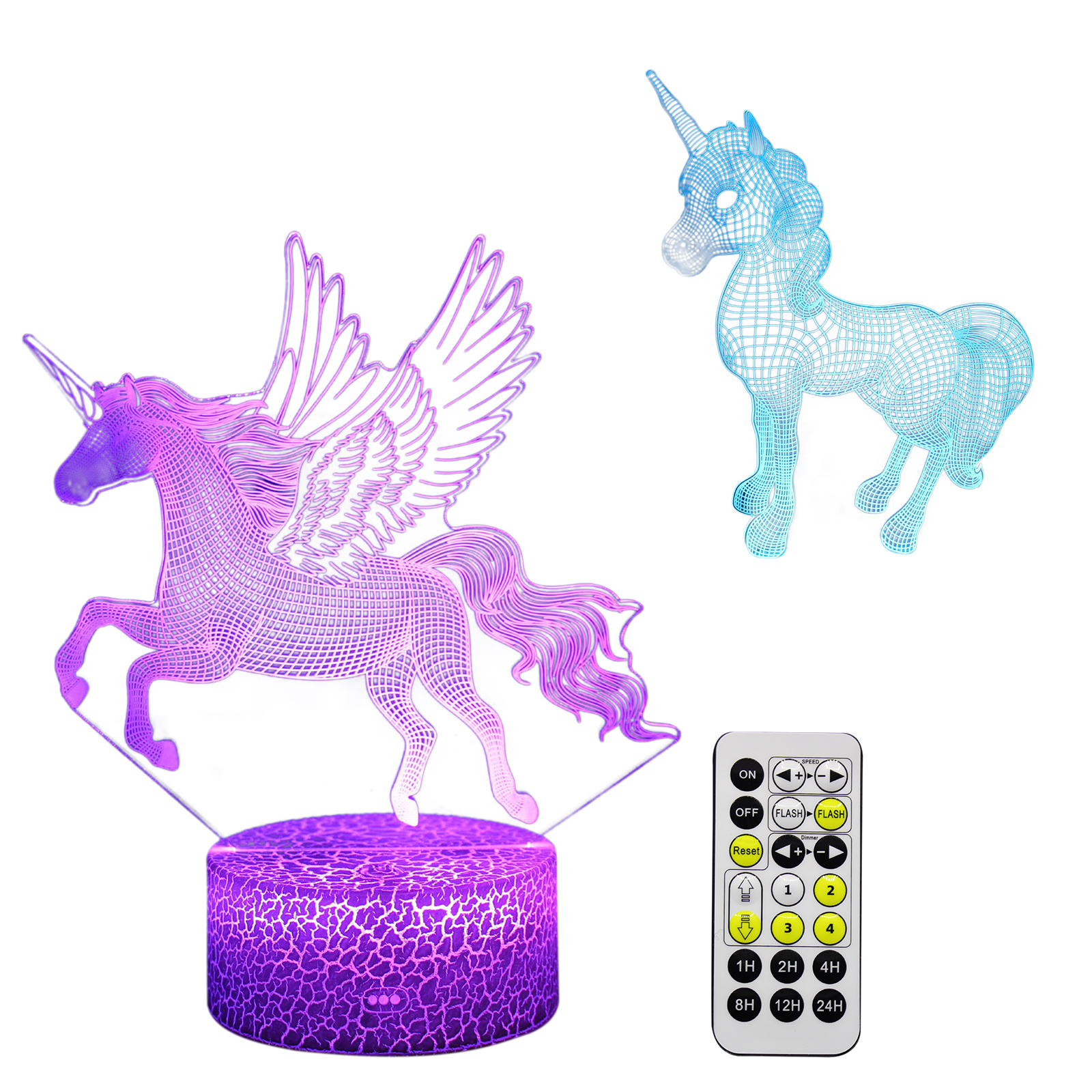 3D LED Night Light, 7 Colors Change, Touch Remote Control Illusion Lamp, 501 Original
3D LED Night Light, 7 Colors Change, Touch Remote Control Illusion Lamp, 501 Original
