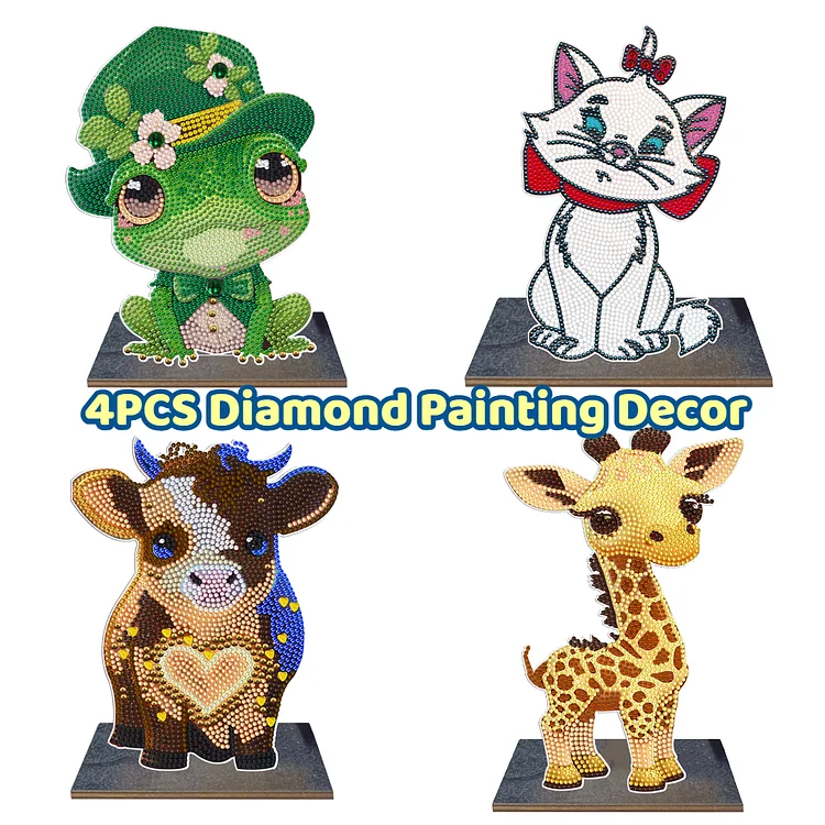4pcs/Set Animal - Ornaments - DIY Diamond Crafts