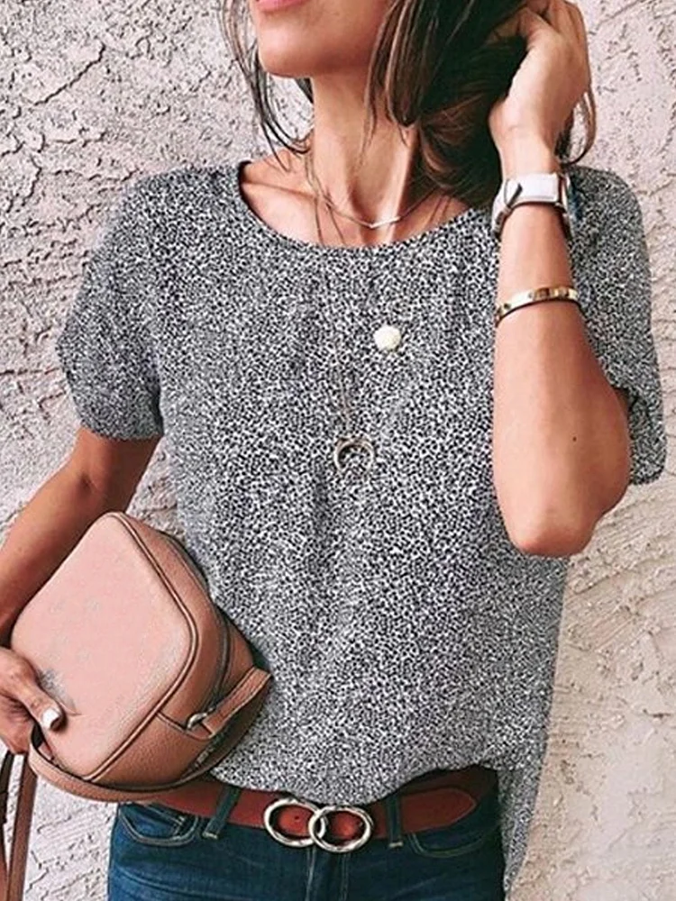 Bestdealfriday Black Casual Short Sleeve Shirts Tops 9106971