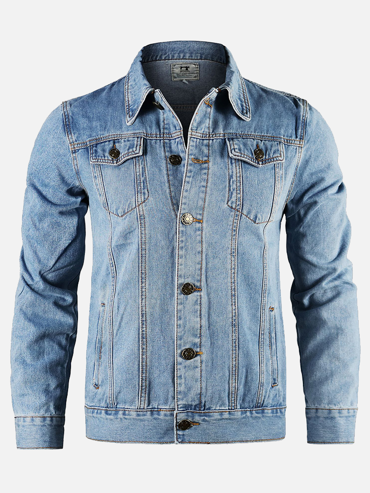 Mamitas Jackets & Coats | Mamitas Jacket Mens Large Blue Denim Tequila Seltzer Patches Button Pockets | Color: Blue | Size: L | Pm-36512377's Closet