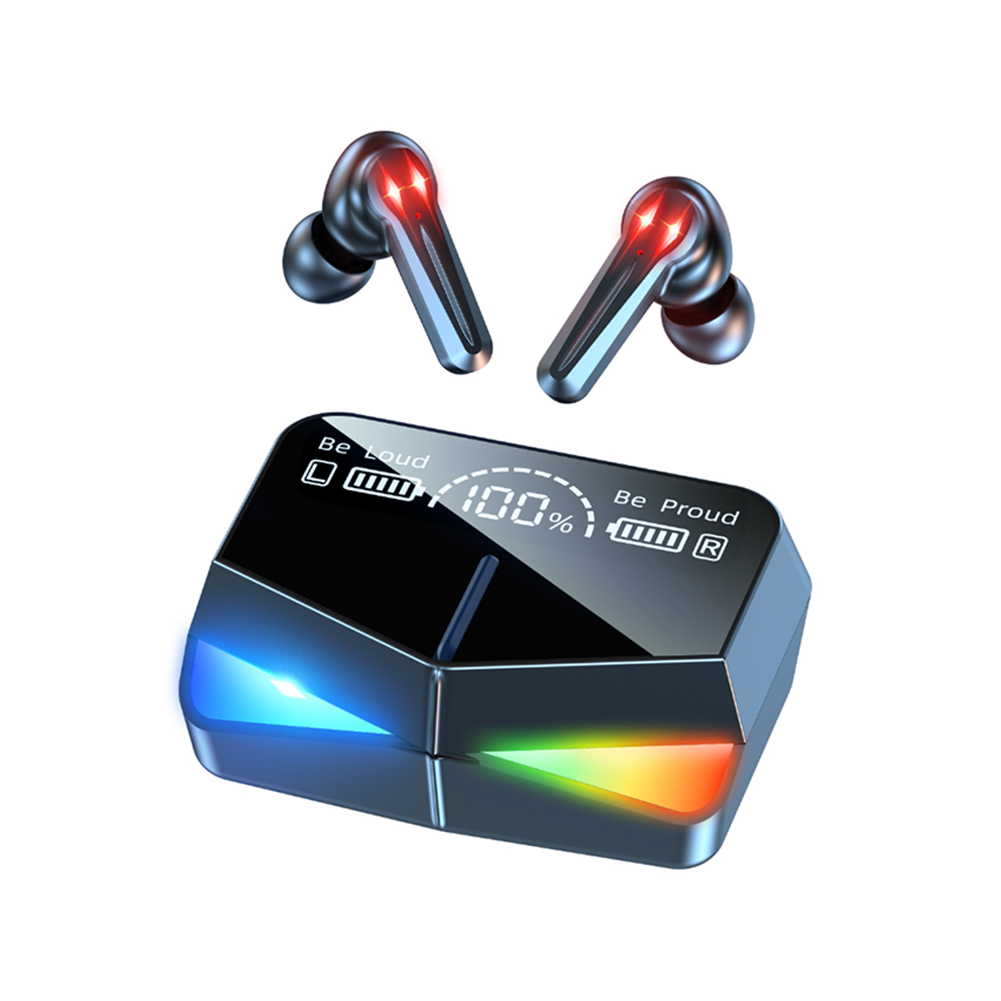 M28 Bluetooth 5.1 Wireless In Ear Gaming Earbuds with Mic RGB Charging Case, 501 Original
M28 Bluetooth 5.1 Wireless In Ear Gaming Earbuds with Mic RGB Charging Case, 501 Original