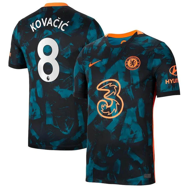 Chelsea Mateo Kovacic 8 UCL 3rd Shirt Kit 2021-2022