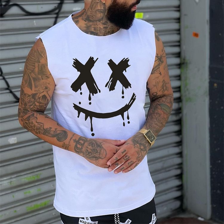Men's Fashion Print Casual Tank Top