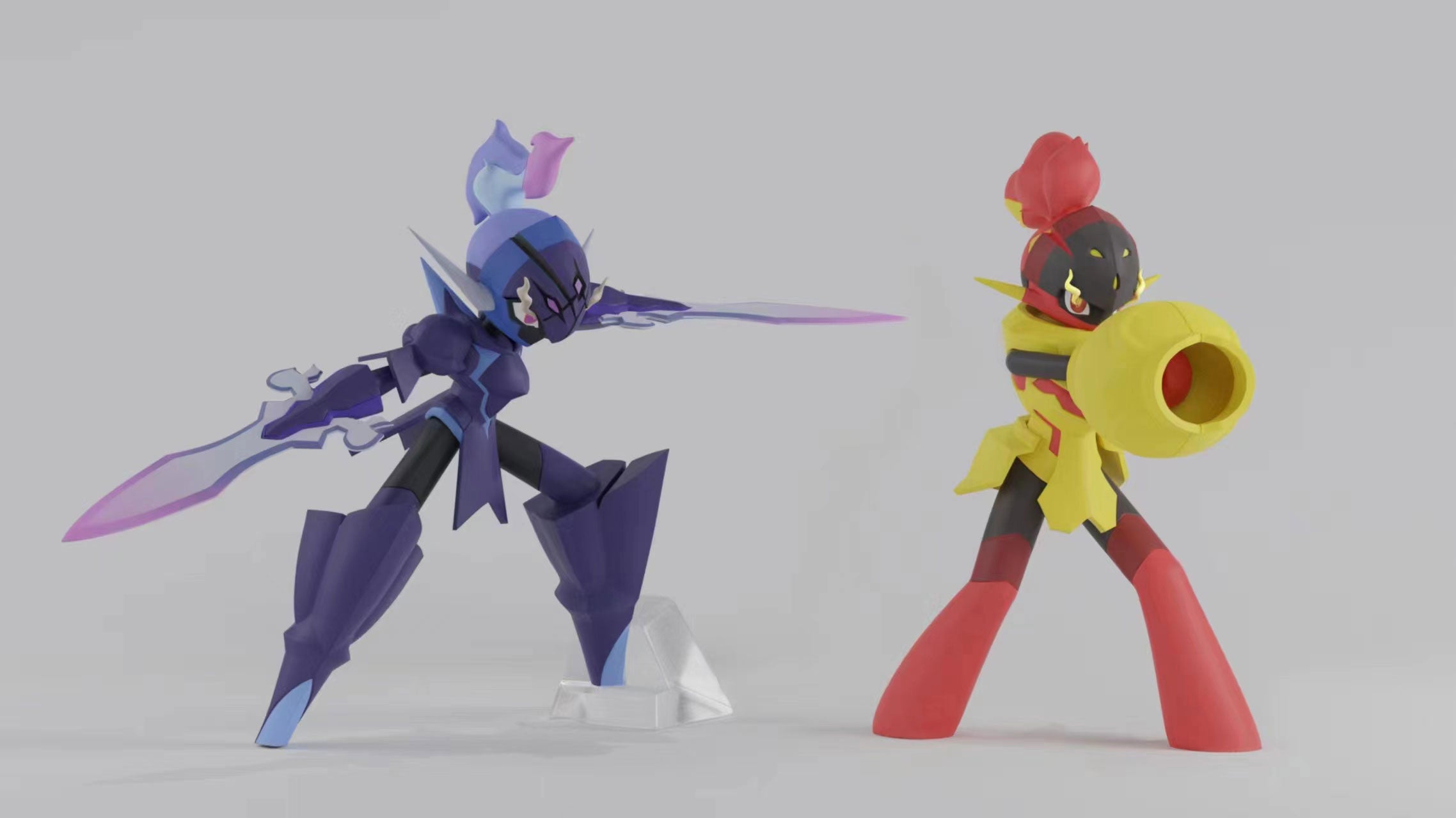 1/20 Scale World Zukan Solgaleo & Lunala - Pokemon Resin Statue - XO Studio  [Pre-Order]