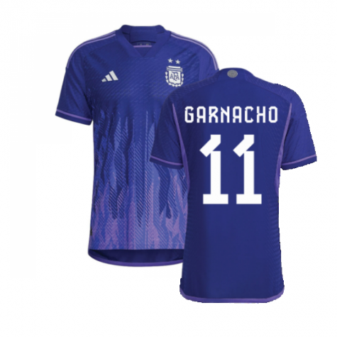 Argentina Alejandro Garnacho 11 Away Shirt Kit World Cup 2022