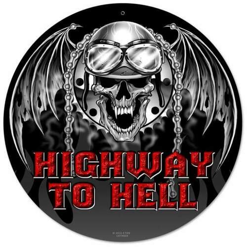 Skeleton- Round Shape Tin Signs/Wooden Signs - 30*30CM