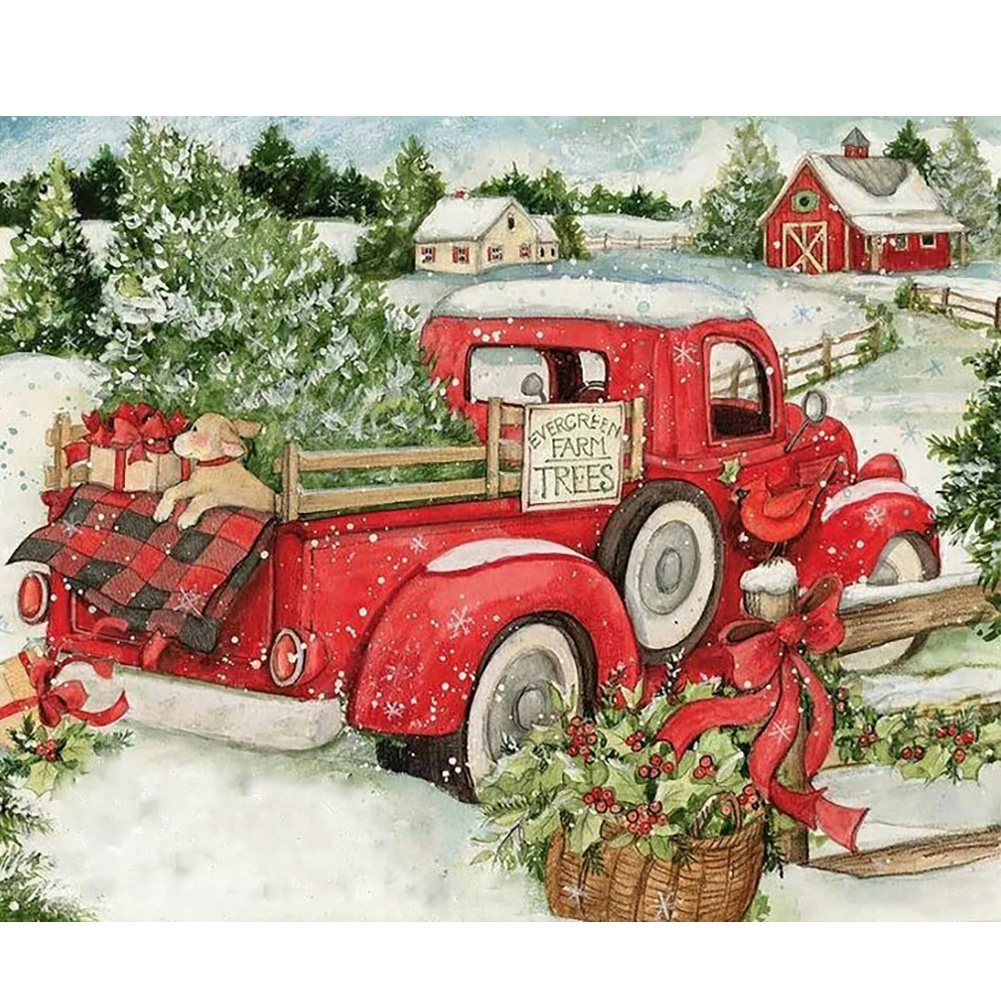 (Multi-Size) Christmas Car - Round/Square Drill Diamond Painting - 40*30CM, Square diamond 30*40cm, 501 Original
(Multi-Size) Christmas Car - Round/Square Drill Diamond Painting - 40*30CM, Square diamond 30*40cm, 501 Original