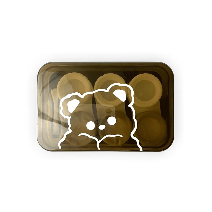 Aprileye Brown and White 3 in 1 Lens Case