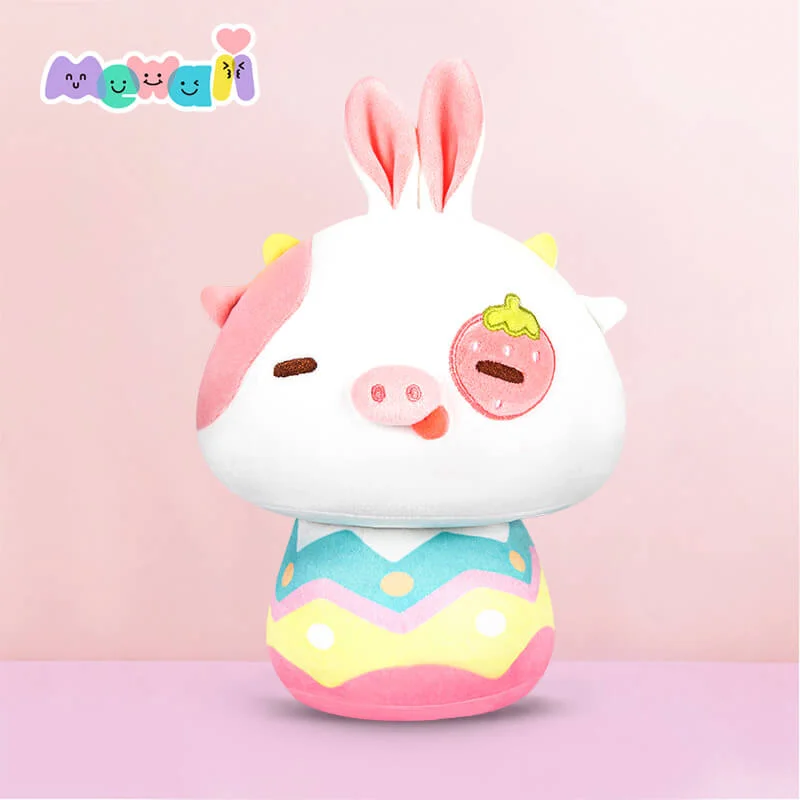 Mewaii Personalized Barry Kawaii Rabbit Cow Stuffed Animal Plush Pillow Squishy Toy Mushroom Family For Gift
