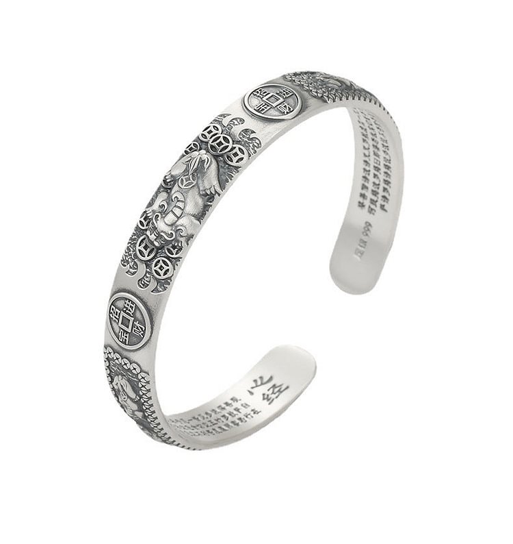 Vintage Lucky Pixiu Open Bracelet