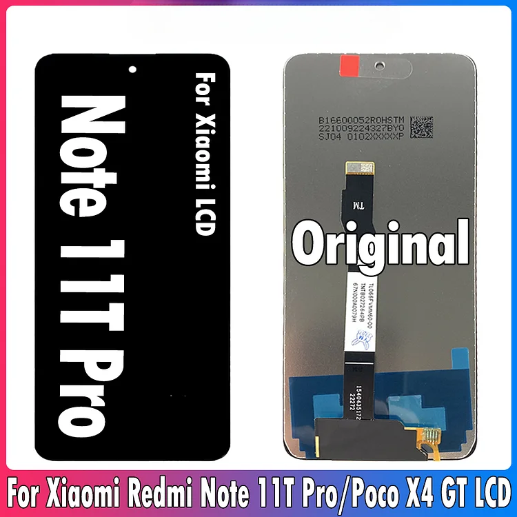 6.6" Original For Redmi Note 11T Pro LCD 22041216C Display Touch Screen Digitizer Assembly For Xiaomi POCO X4 GT LCD Repair