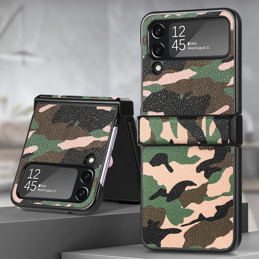 Luxury Camouflage All-Inclusive Drop-Proof Phone Case For Galaxy Z Flip3/Flip4