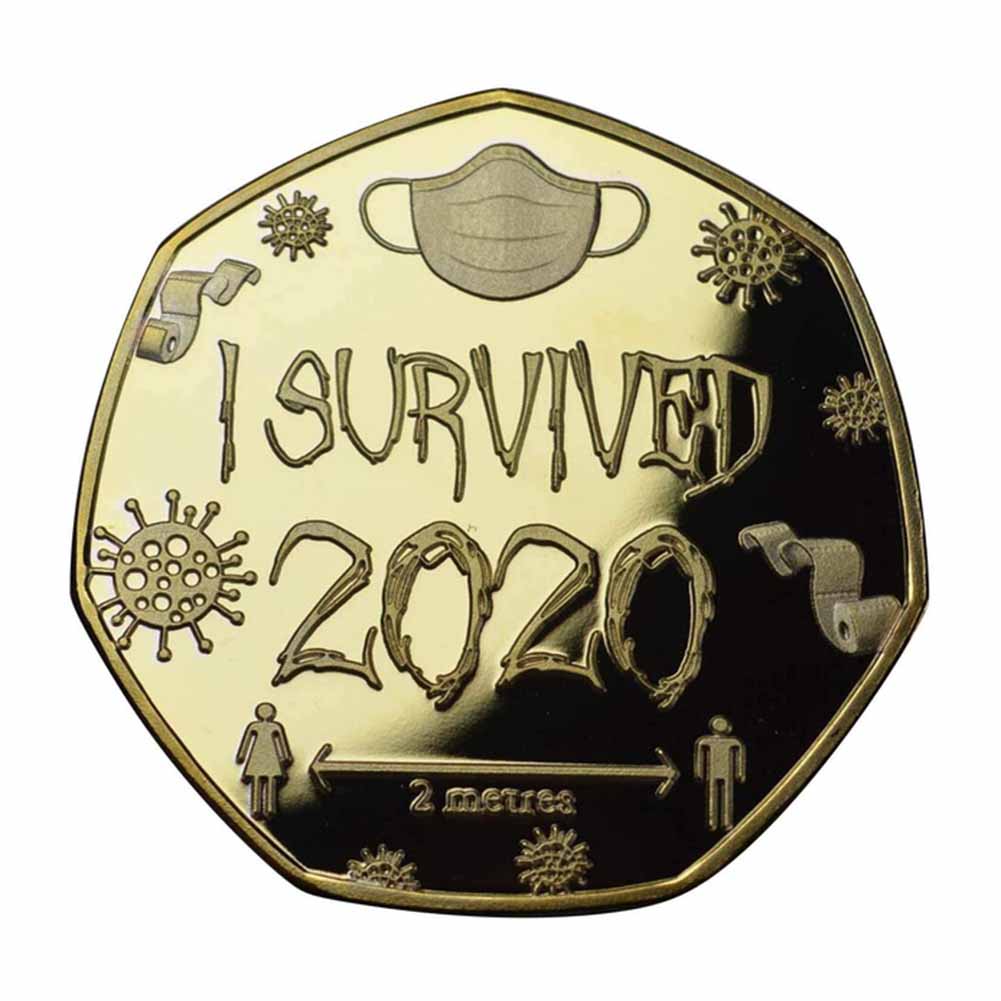 I Survived 2020 Commemorative Coin Metal Ornament Souvenir Collection Gift, Silver, 501 Original
I Survived 2020 Commemorative Coin Metal Ornament Souvenir Collection Gift, Silver, 501 Original